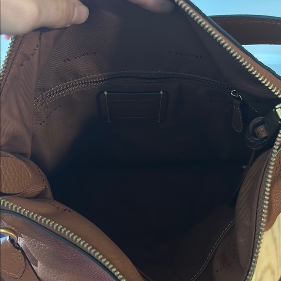 Coach Brown Leather Shoulder Bag - Picture 3 of 10